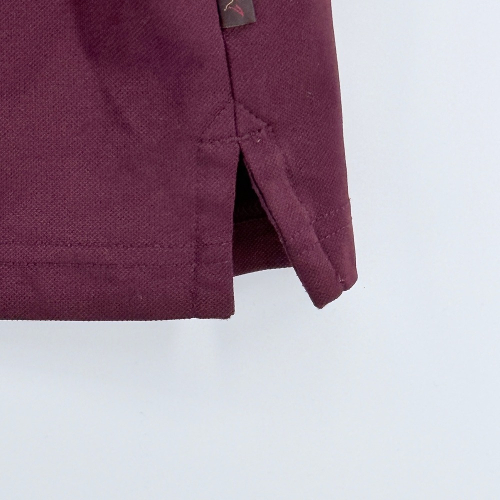 Greg Norman Tasso Elba Five Iron Play Dry Golf Polo Shirt Mens XXL Burgundy - Picture 9 of 15